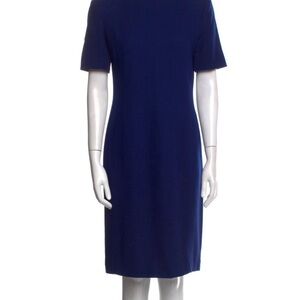 Ilie Wacs Vintage Blue Shift Dress w/ Shoulder Pads – Size M